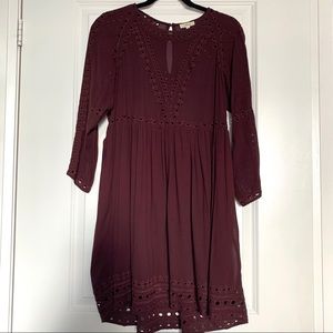 WILFRED - Burgundy Dress - Size S